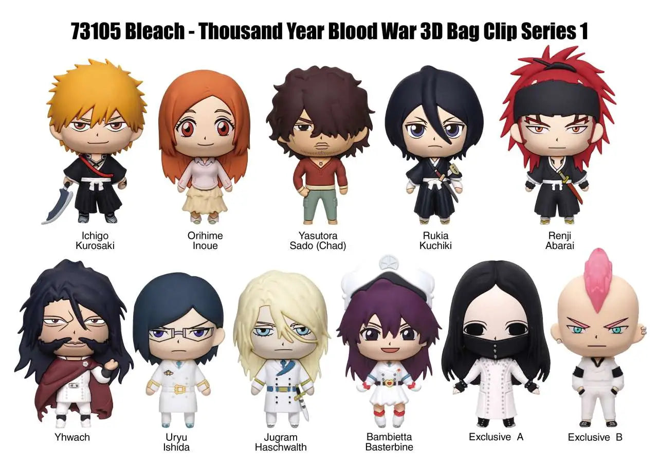BLEACH 1000 YEAR BLOOD WAR BAG CLIP BLIND BOX DISPLAY (24)