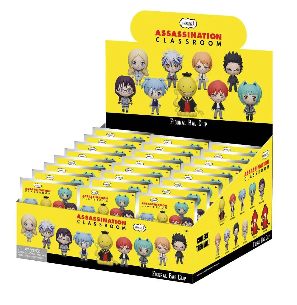 ASSASSINATION CLASSROOM S1 BAG CLIP BLIND BOX DISPLAY (24)