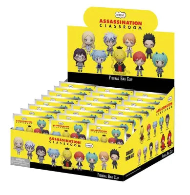 ASSASSINATION CLASSROOM S1 BAG CLIP BLIND BOX DISPLAY (24)