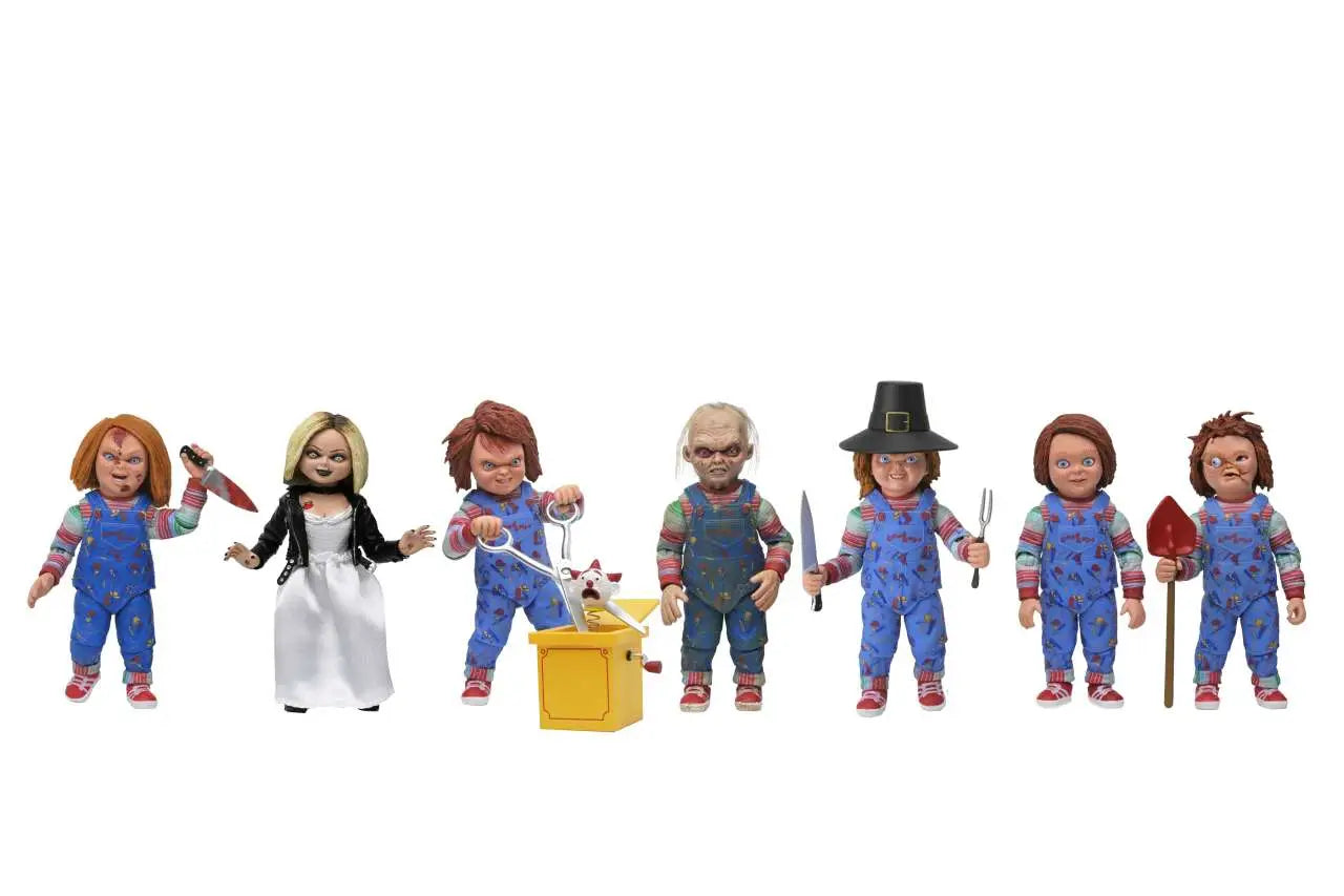 CHUCKY GOOD GUY SERIES 2 BLIND BOX 7" FIGURE DISPLAY (12)