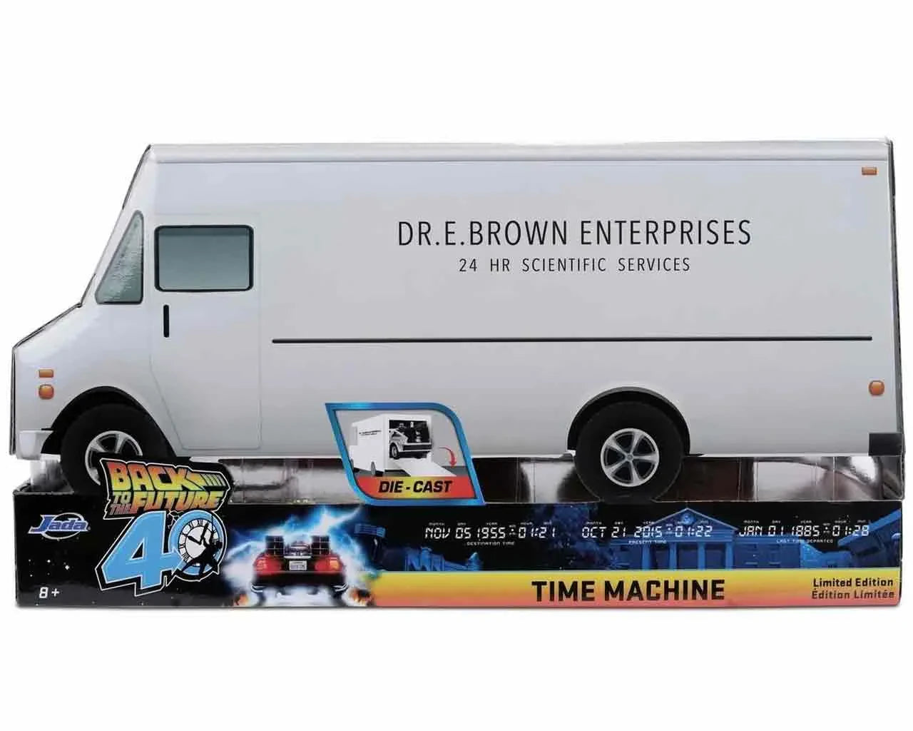 BACK TO THE FUTURE PART I - 1982 DE LOREAN DMC 12 -  40TH ANNIVERSARY LIMITED EDITION 1:24 DIE-CAST MODEL