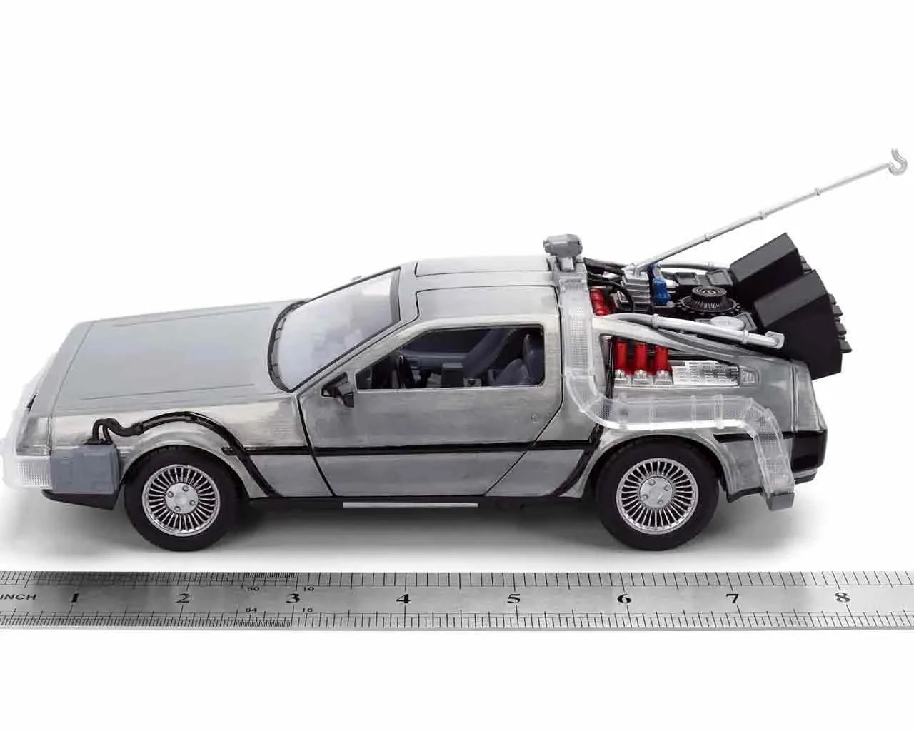 BACK TO THE FUTURE PART I - 1982 DE LOREAN DMC 12 -  40TH ANNIVERSARY LIMITED EDITION 1:24 DIE-CAST MODEL