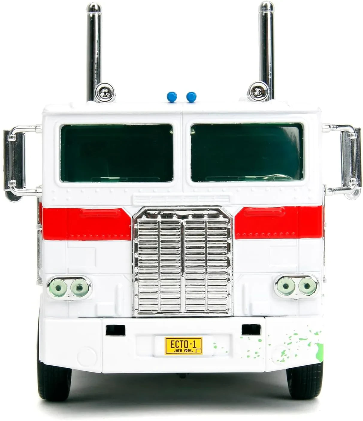 TRANSFORMERS G1 GHOSTBUSTERS - OPTIMUS PRIME x ECTO-1 - 1:24 DIE-CAST MODEL