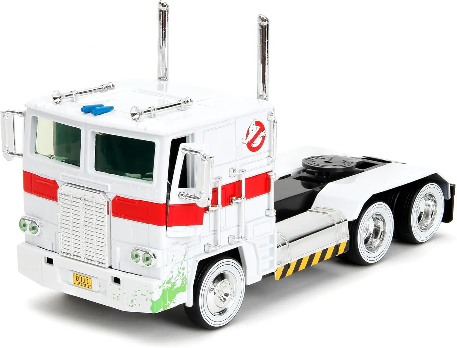 TRANSFORMERS G1 GHOSTBUSTERS - OPTIMUS PRIME x ECTO-1 - 1:24 DIE-CAST MODEL