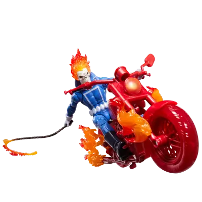 MARVEL LEGENDS GHOST RIDER JOHNNY BLAZE WITH BIKE ACTION FIGURE