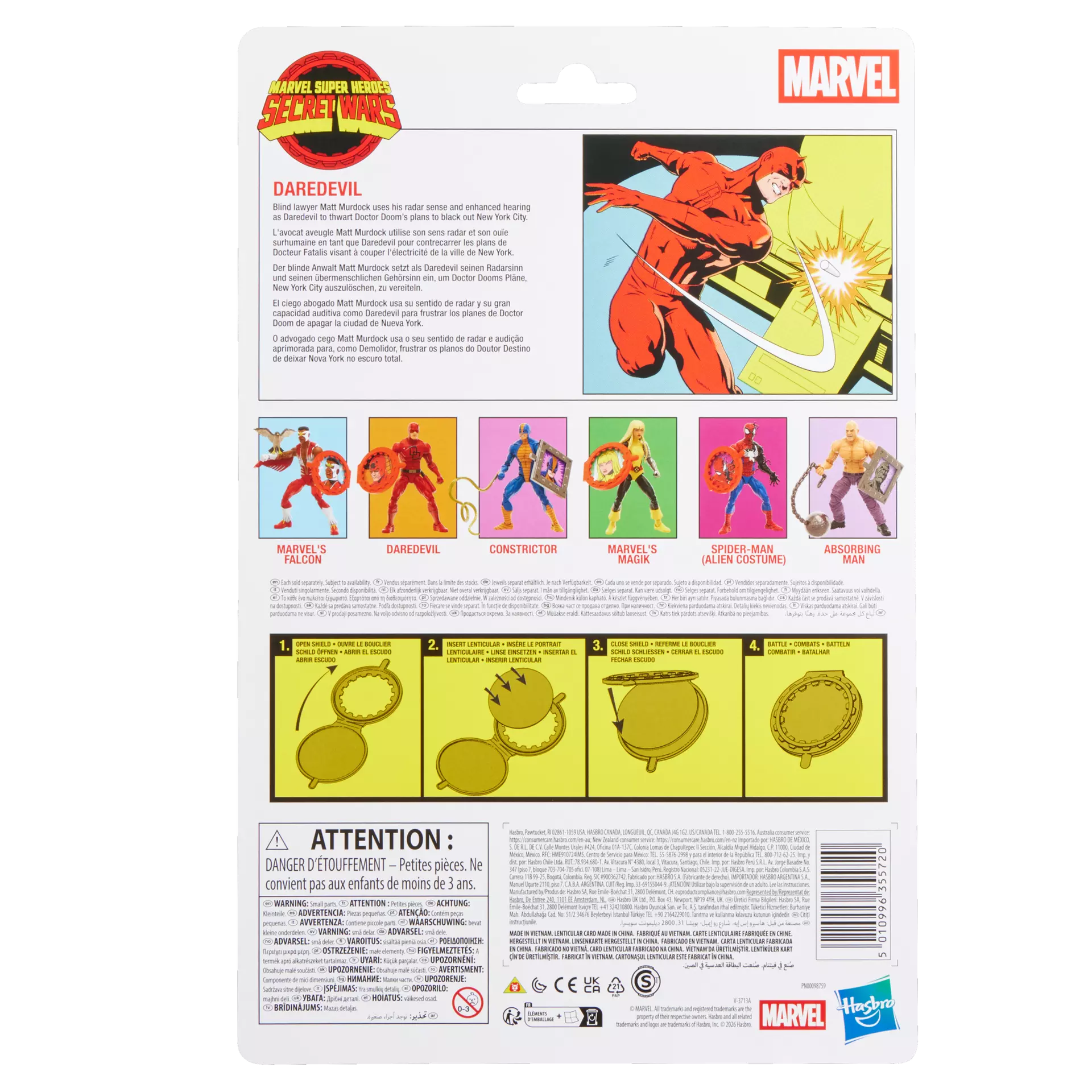 MARVEL LEGENDS SECRET WARS DAREDEVIL ACTION FIGURE