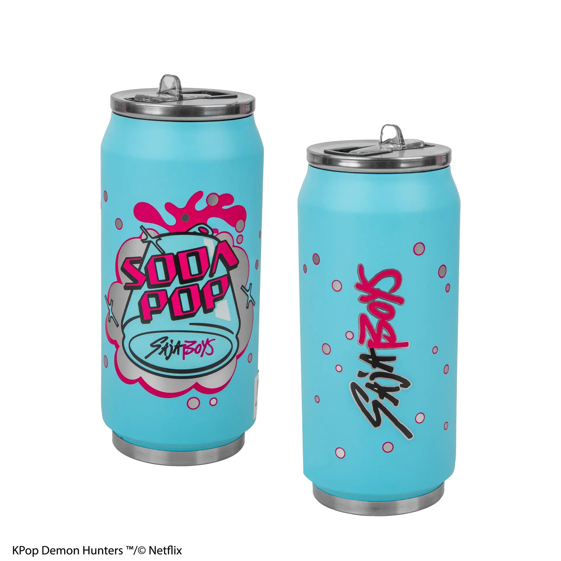 KPOP DEMON HUNTERS SAJA BOYS SODA POP CAN THERMAL MUG
