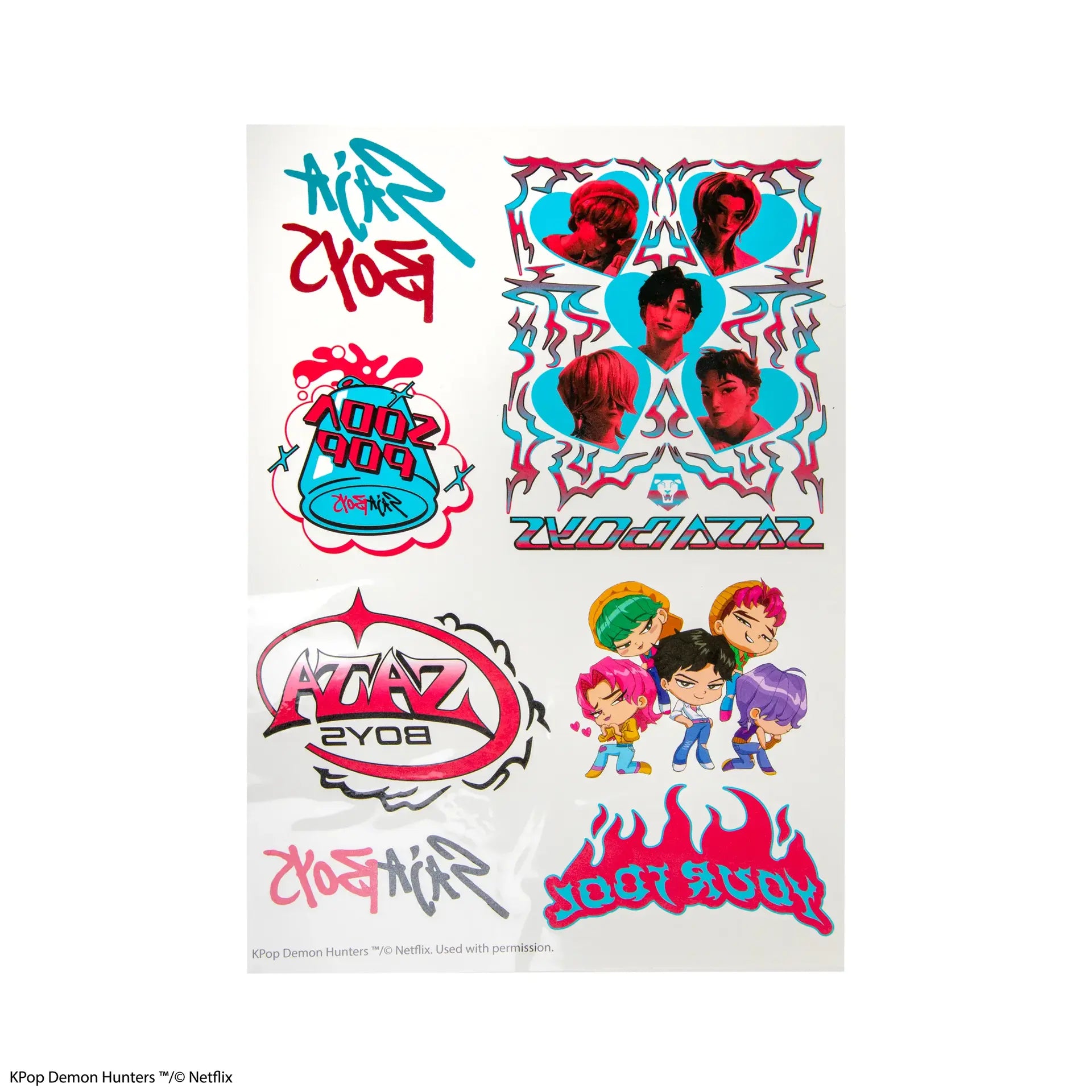KPOP DEMON HUNTERS TATTOO STICKERS