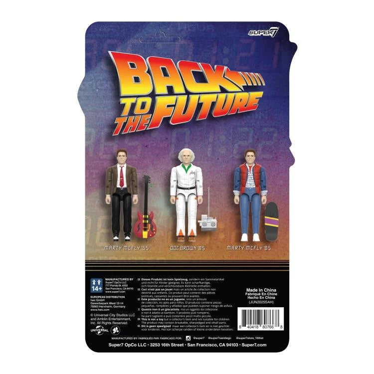 BACK TO THE FUTURE WAVE 1 DOC BROWN '85 REACTION+ FIGURE