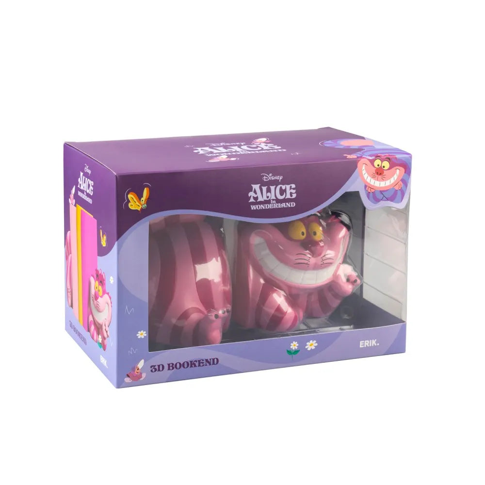 ALICE IN WONDERLAND CHESHIRE CAT DISNEY BOOKENDS
