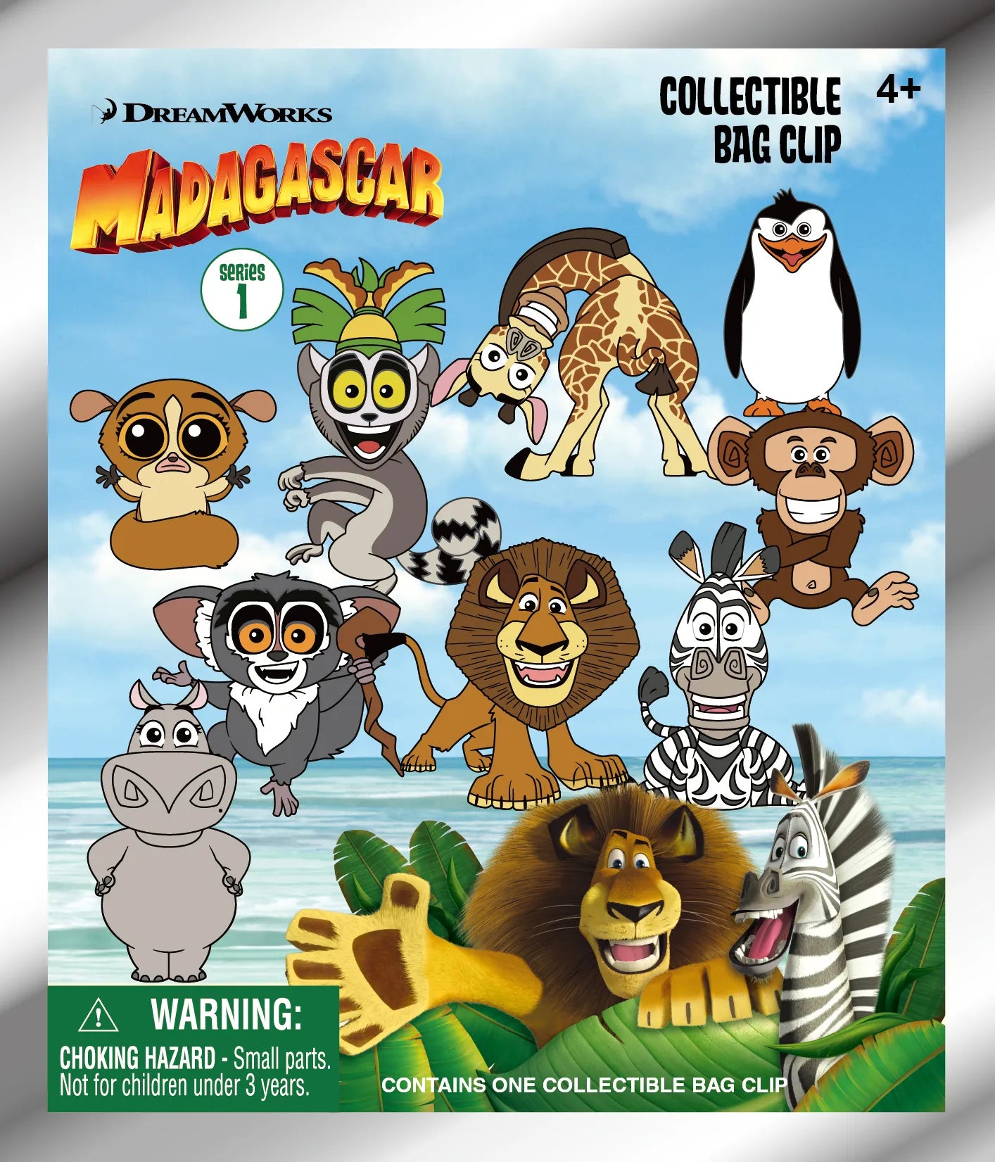 MADAGASCAR BAG CLIP BLIND BOX DISPLAY (24)