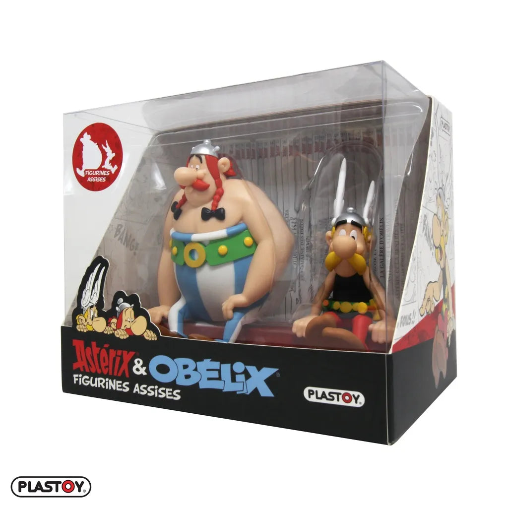 ASTERIX & OBELIX SEATED FIGURES
