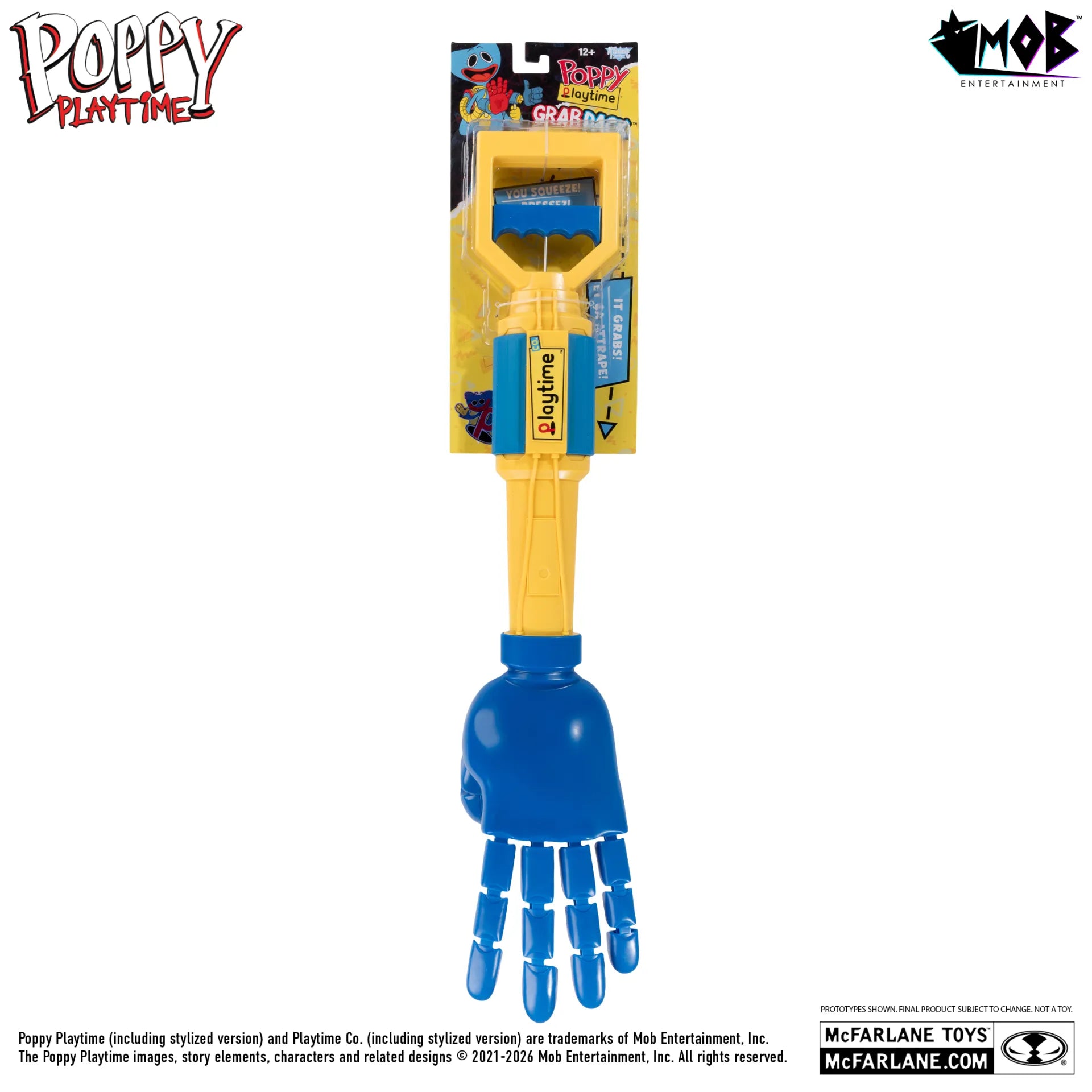 POPPY PLAYTIME GRABBER HANDS  GRAB PACK BLUE