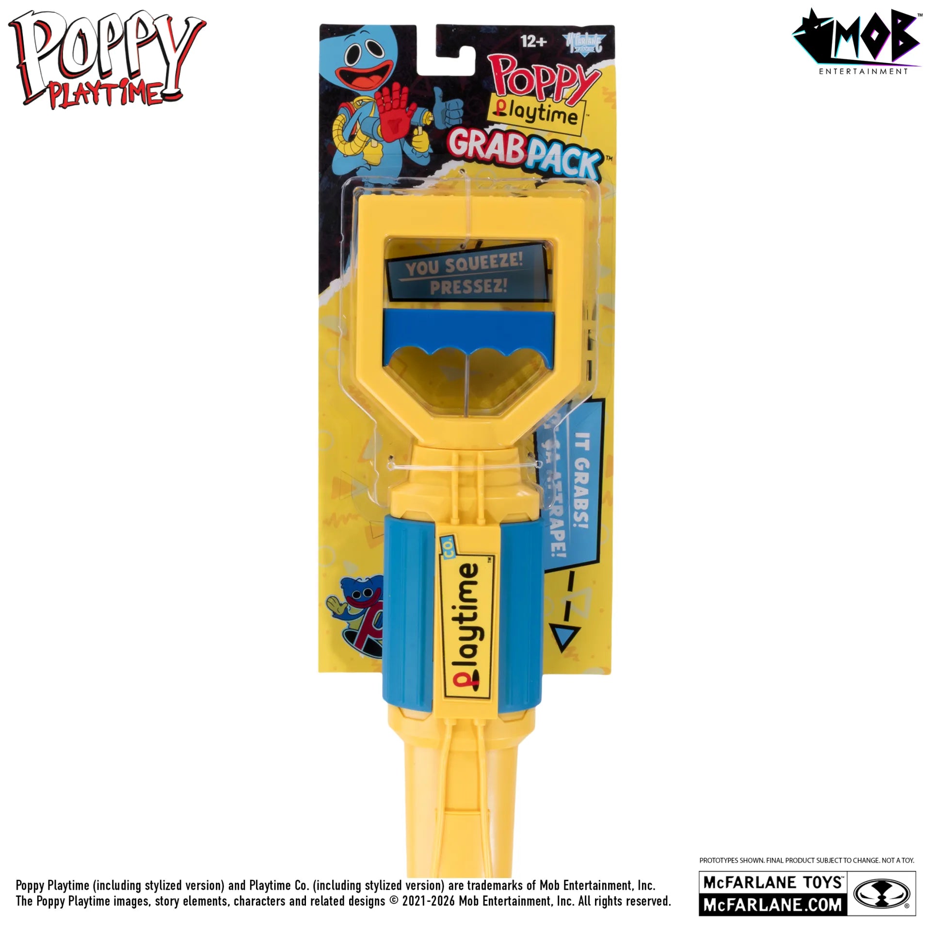 POPPY PLAYTIME GRABBER HANDS  GRAB PACK BLUE