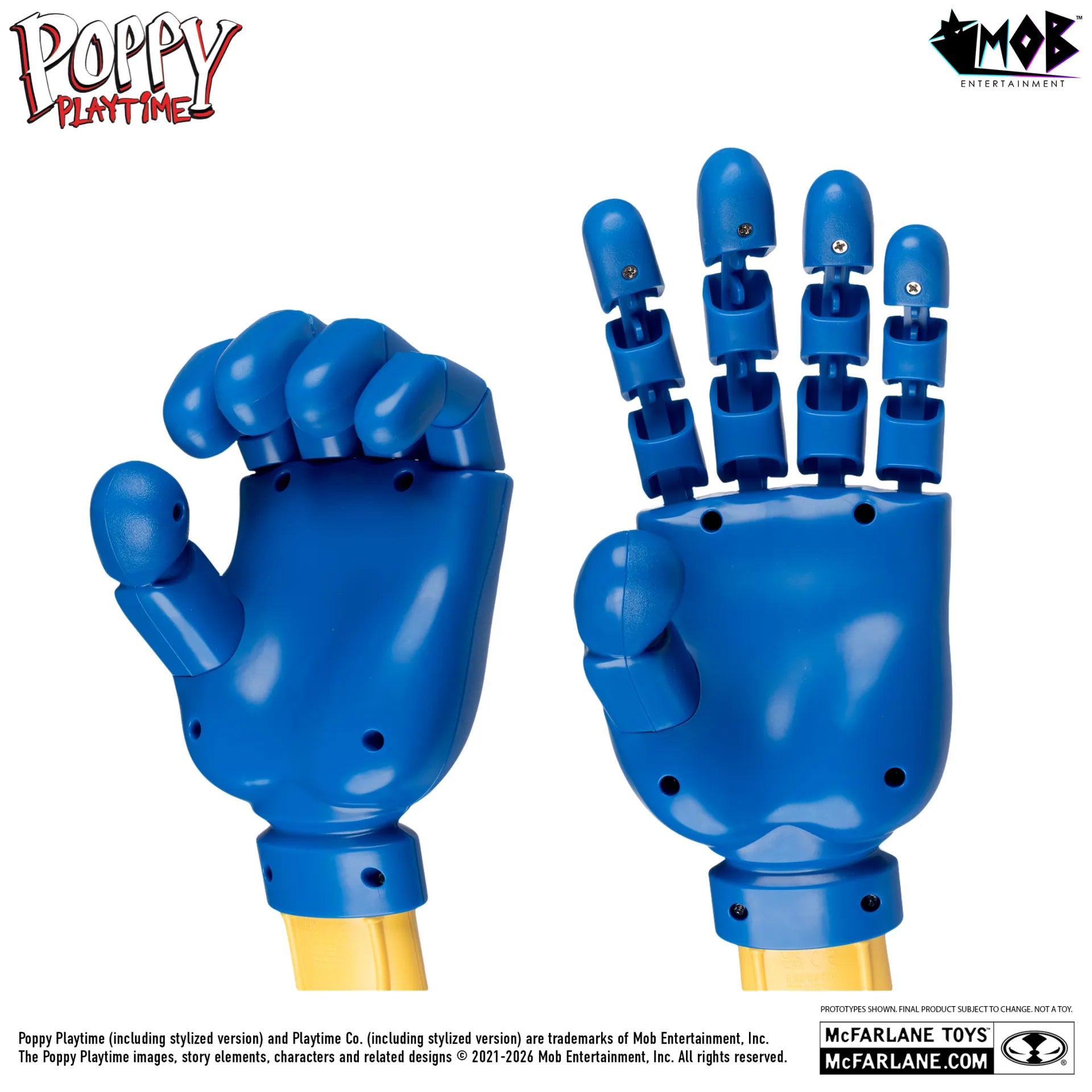 POPPY PLAYTIME GRABBER HANDS  GRAB PACK BLUE