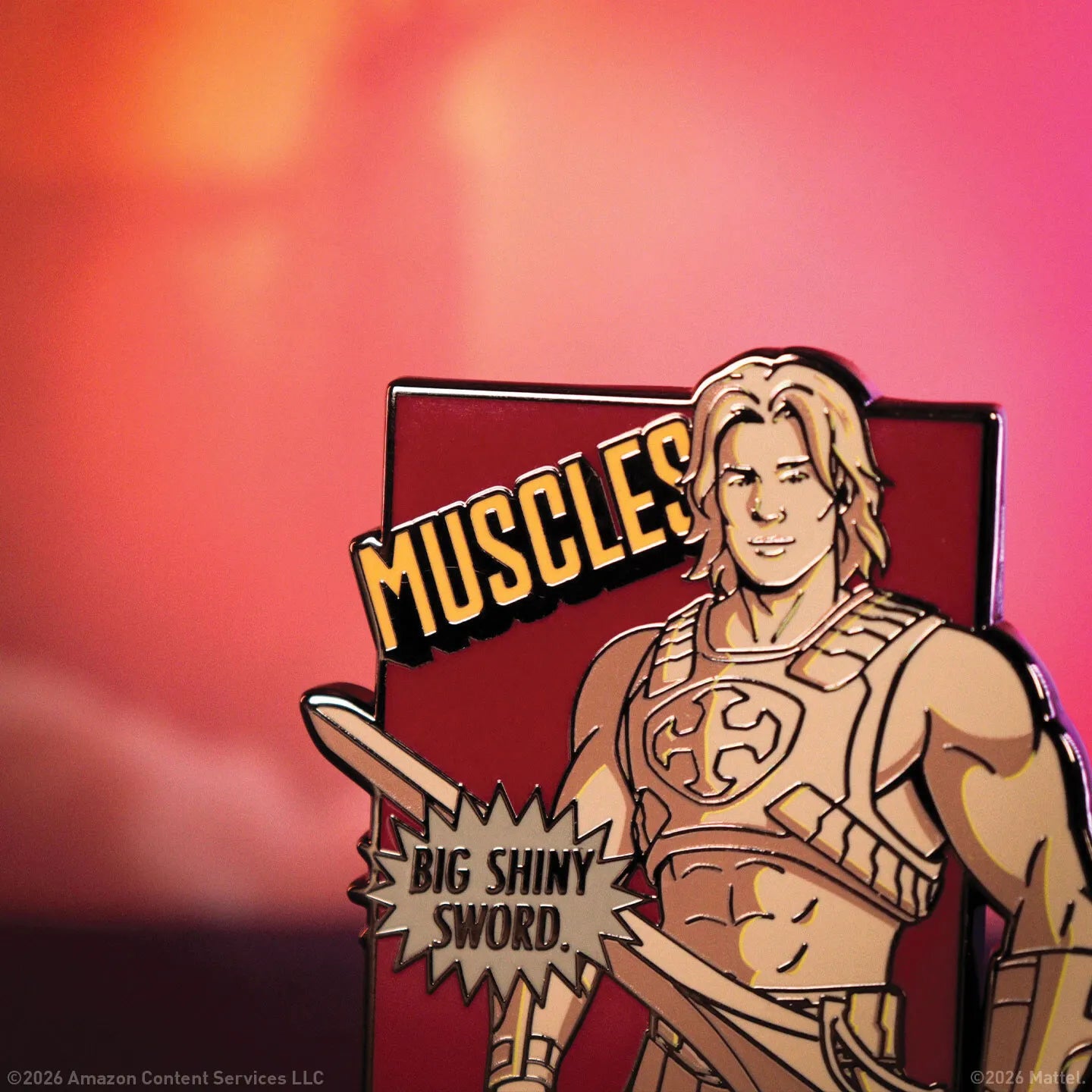 MASTERS OF THE UNIVERSE HE-MAN LIMITED EDITION PIN BADGE