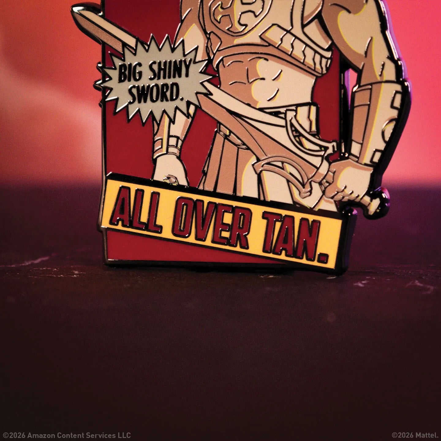 MASTERS OF THE UNIVERSE HE-MAN LIMITED EDITION PIN BADGE
