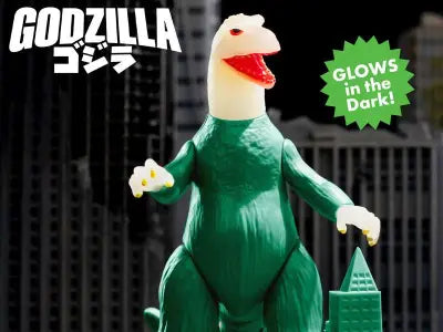 TOHO REACTION GODZILLA MODEL KIT GLOW FIGURE