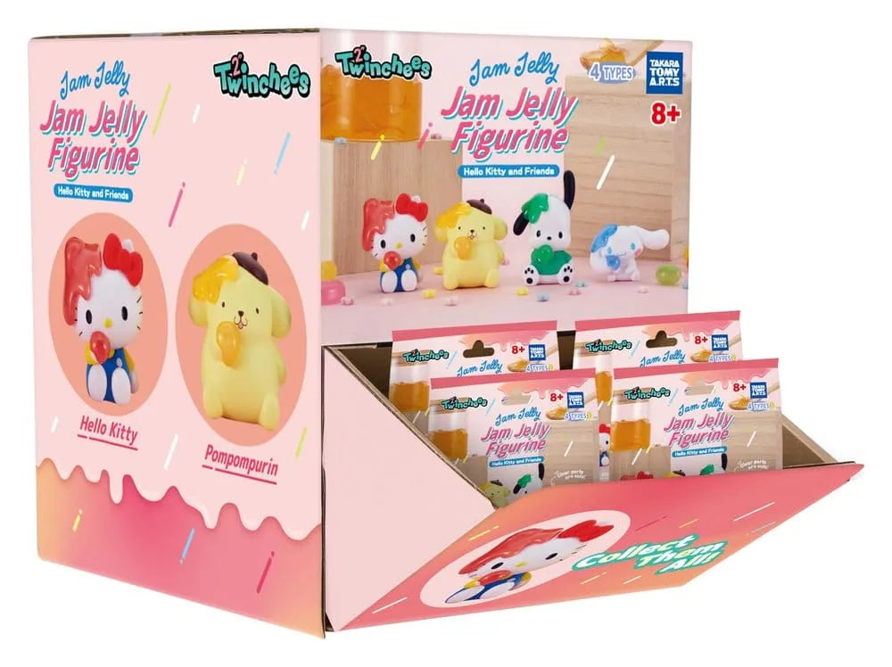 HELLO KITTY AND FRIENDS TWINCHEES JAM JELLY FIGURINE DISPLAY (24)