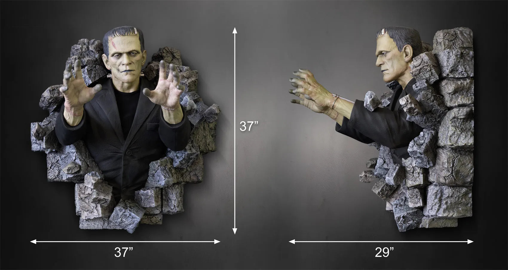 FRANKENSTEIN LIFESIZE WALL SCULPTURE