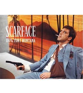 SCARFACE 100% TONY MONTANA 40x30 CM GLASS POSTER