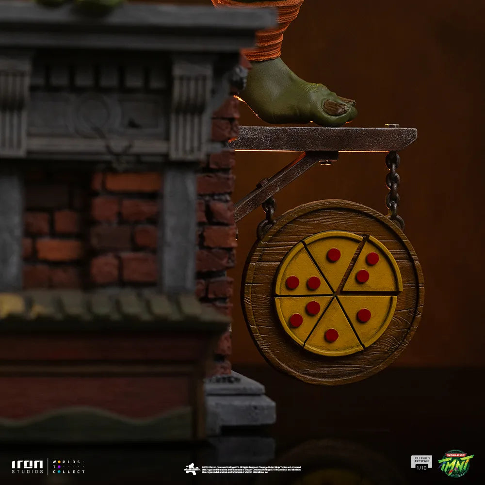 TEENAGE MUTANT NINJA TURTLES MICHELANGELO UNLEASHED 1/10 STATUE