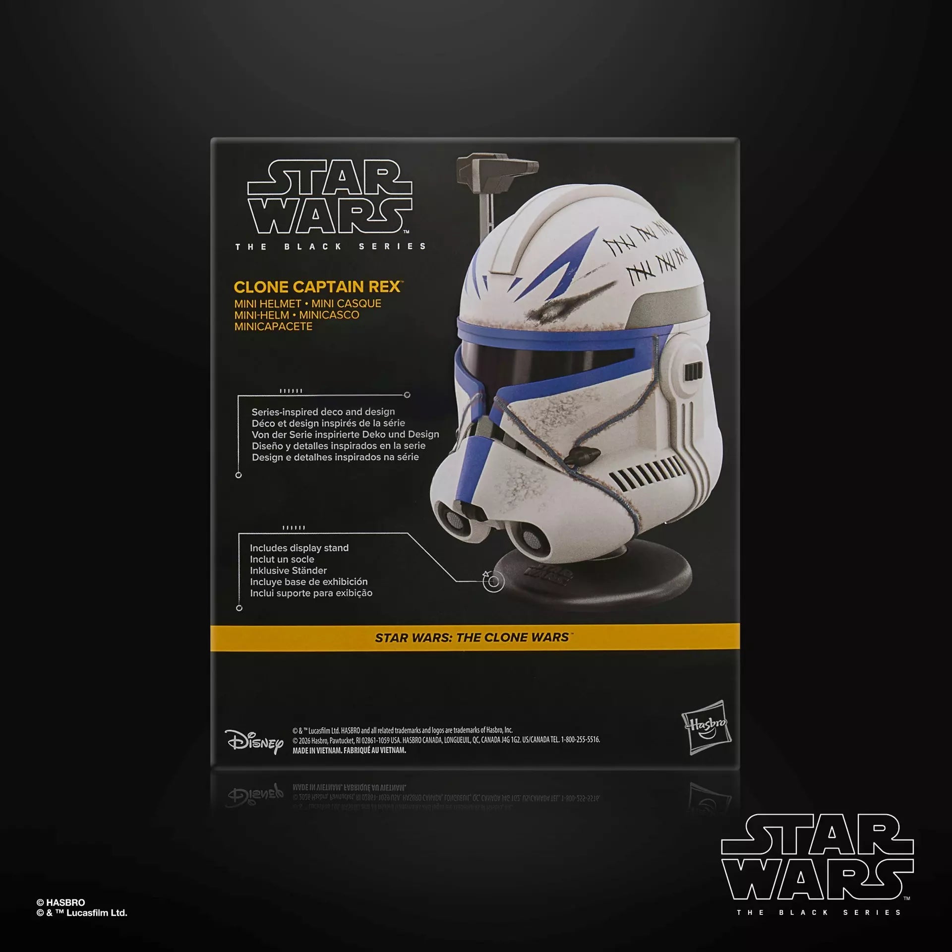 STAR WARS BLACK SERIES CLONE CAPTAIN REX MINI HELMET