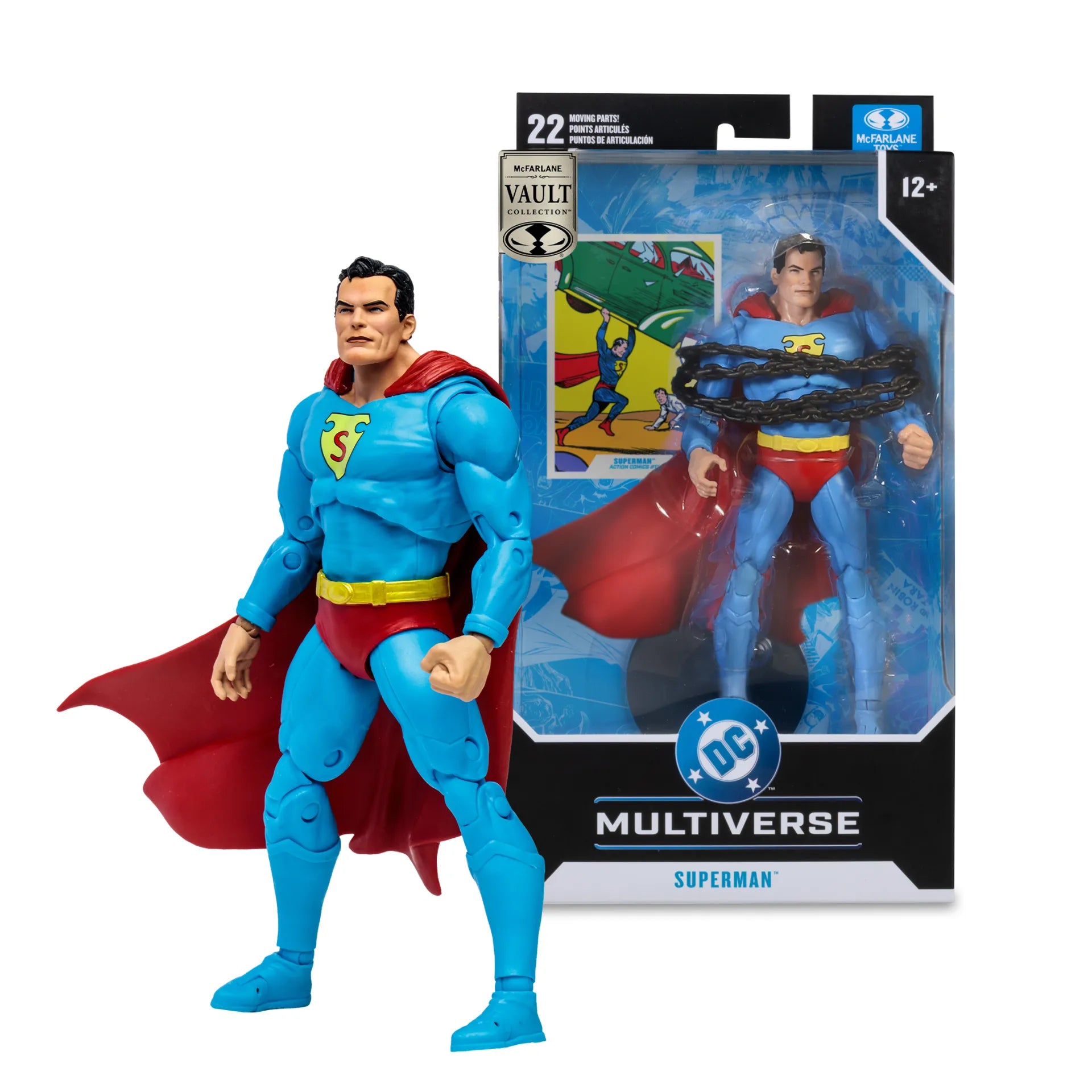 MCFARLANE VAULT DC MULTI 7INCH SUPERMAN ACTION COMICS ACTION FIGURE