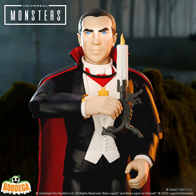 UNIVERSAL MONSTERS WAVE 01 DRACULA REACTION+  ACTION FIGURE