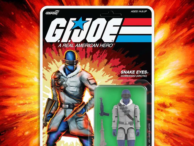 G.I. JOE WV 05 MOVIE ARCTIC SNAKE EYES REACTION+ FIGURE