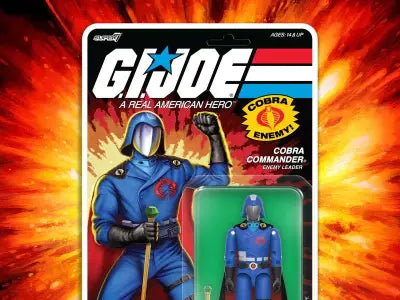 G.I. JOE WV 06 MOVIE COBRA COMMANDER BLACK CAPE REACTION+ FIGURE