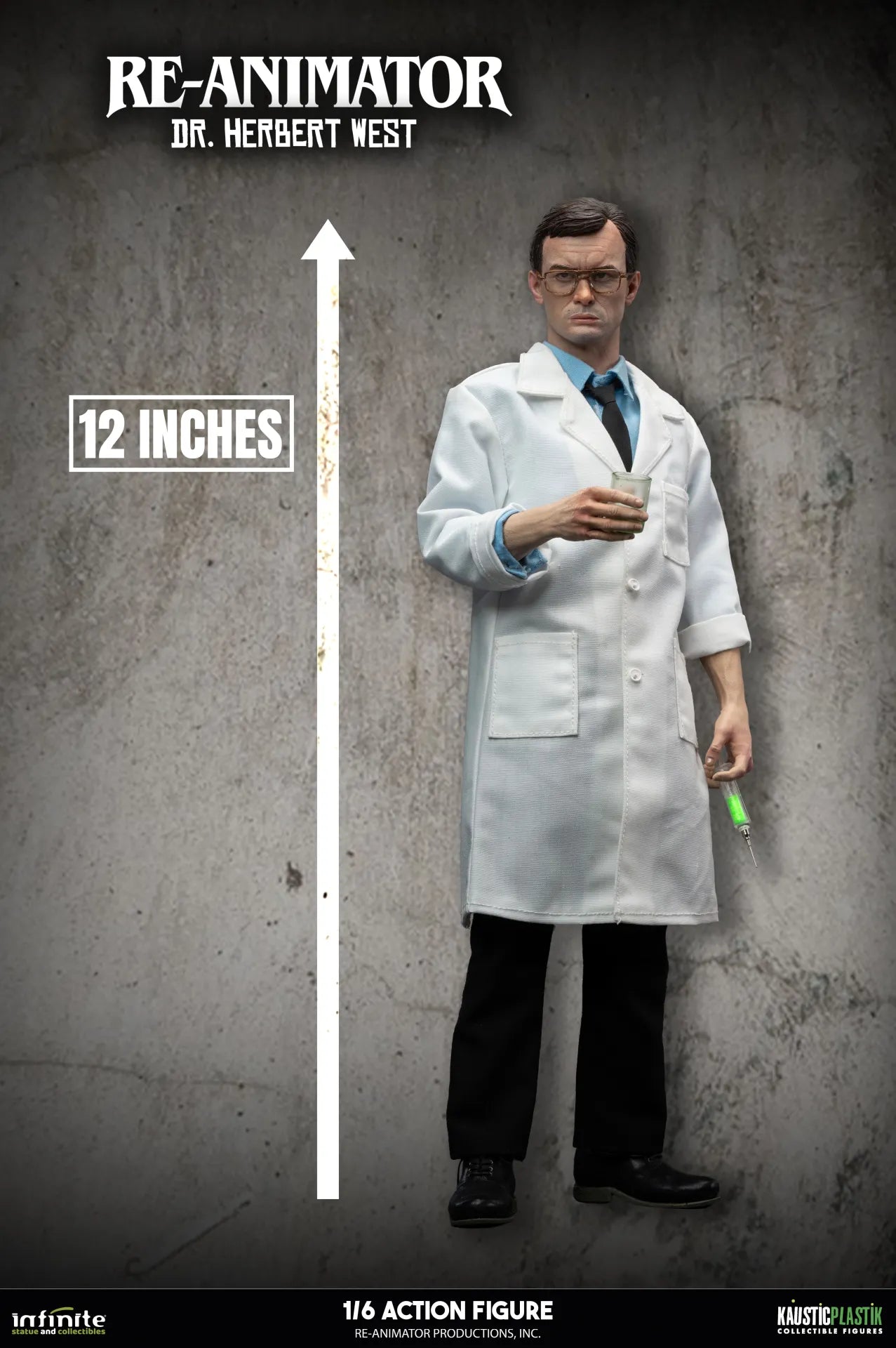 RE-ANIMATOR DOCTOR HERBERT WEST 1/6 ACTION FIGURE STANDARD EDITION