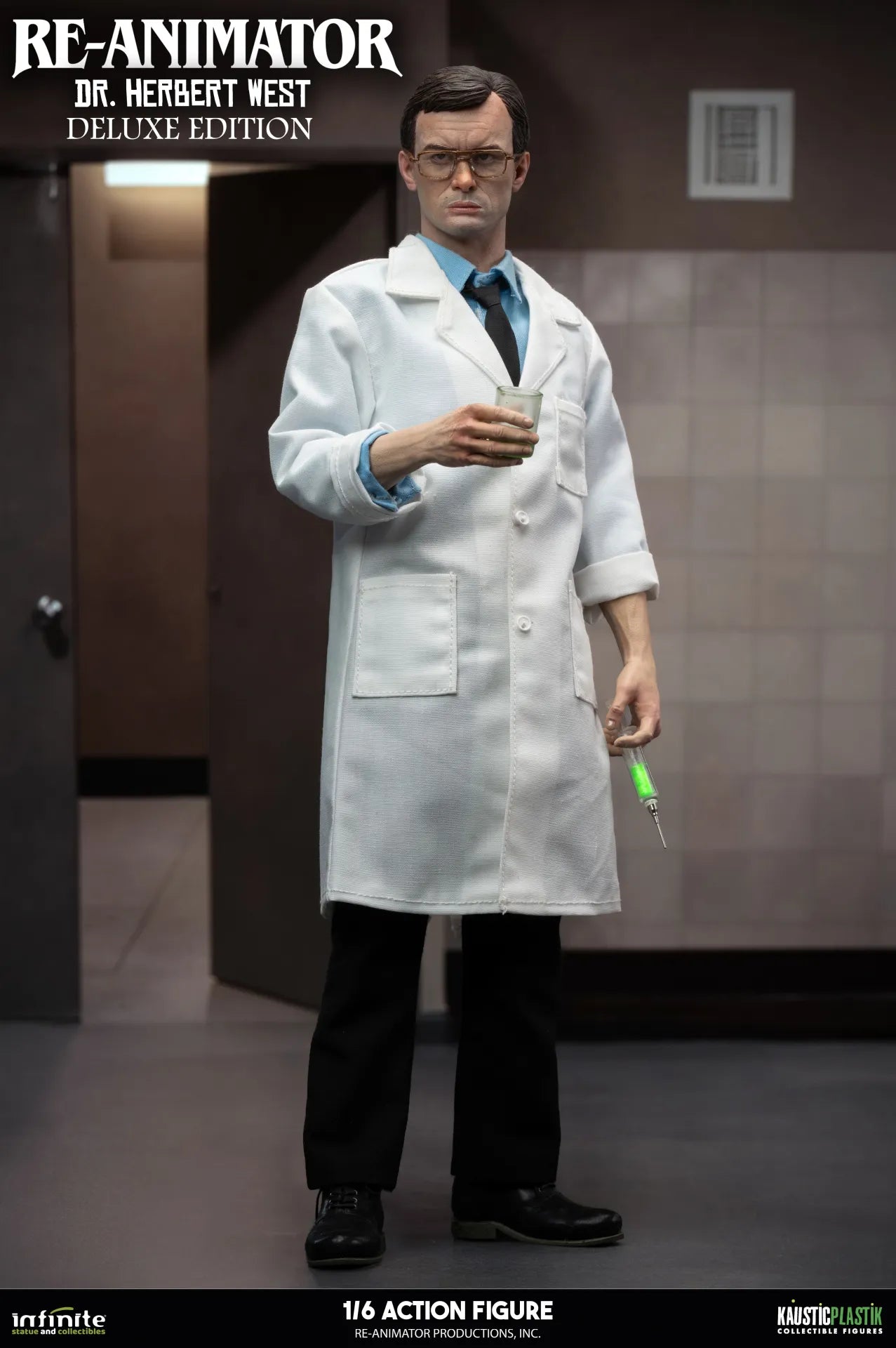 RE-ANIMATOR DOCTOR HERBERT WEST 1/6 ACTION FIGURE DELUXE EDITION