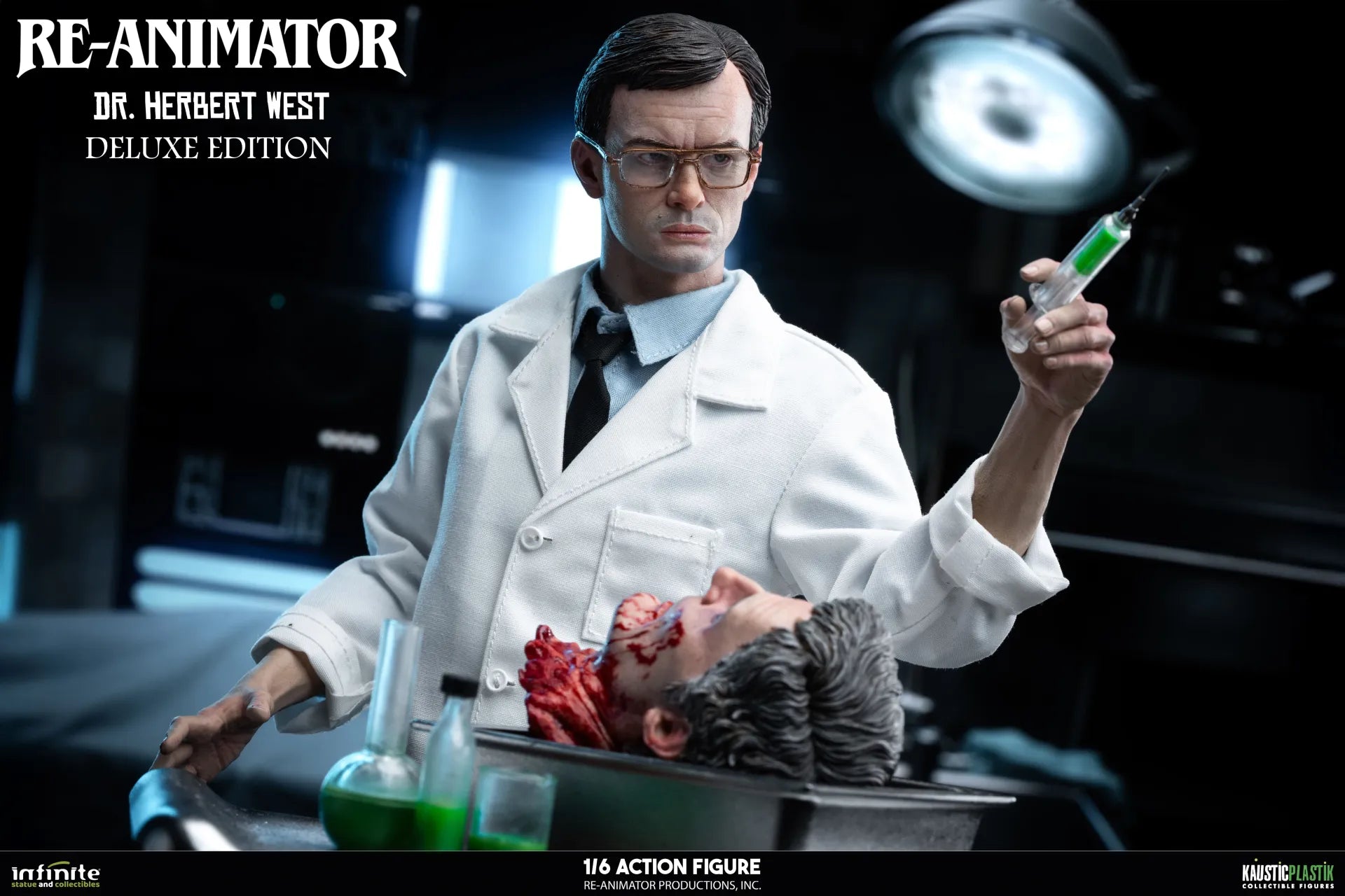 RE-ANIMATOR DOCTOR HERBERT WEST 1/6 ACTION FIGURE DELUXE EDITION