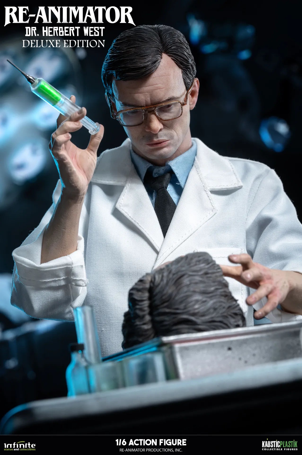 RE-ANIMATOR DOCTOR HERBERT WEST 1/6 ACTION FIGURE DELUXE EDITION