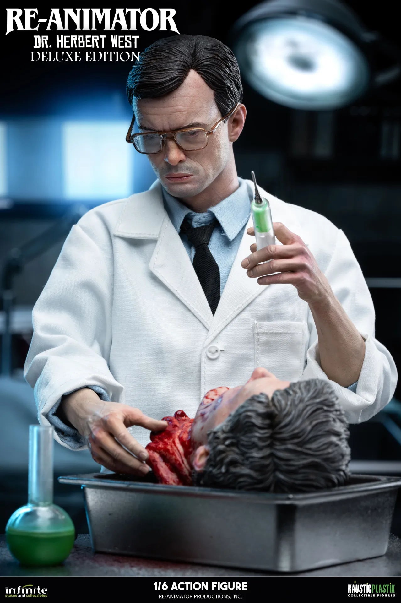 RE-ANIMATOR DOCTOR HERBERT WEST 1/6 ACTION FIGURE DELUXE EDITION