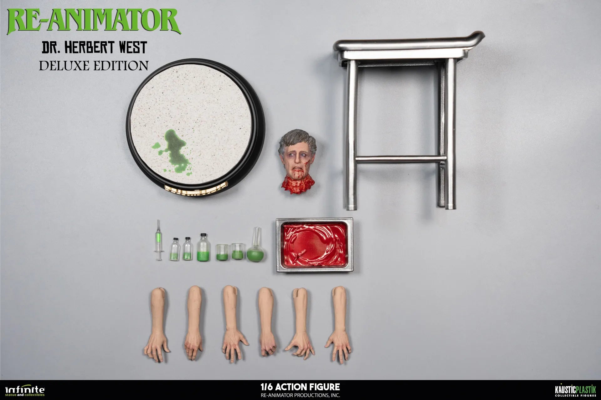 RE-ANIMATOR DOCTOR HERBERT WEST 1/6 ACTION FIGURE DELUXE EDITION