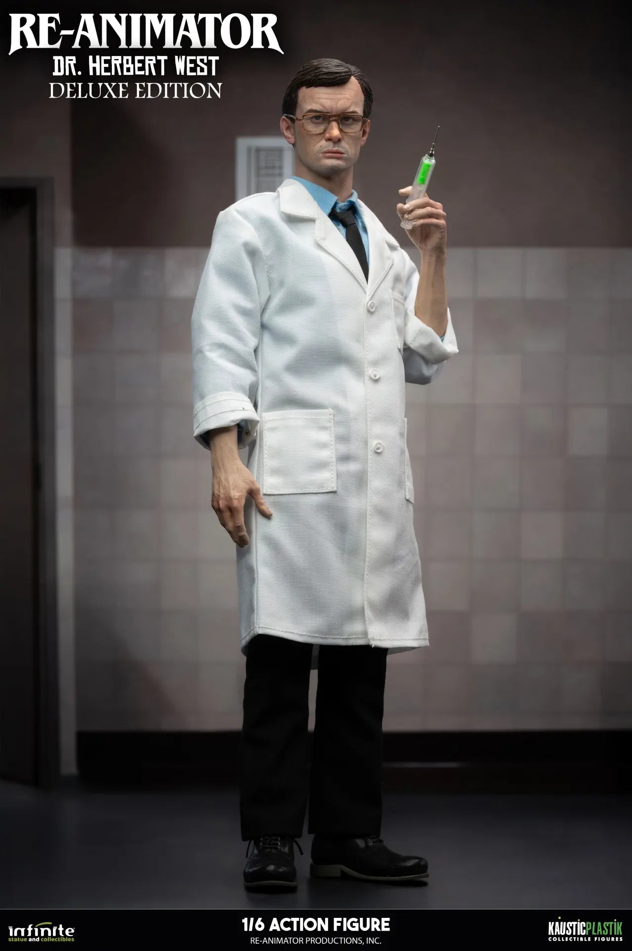 RE-ANIMATOR DOCTOR HERBERT WEST 1/6 ACTION FIGURE DELUXE EDITION