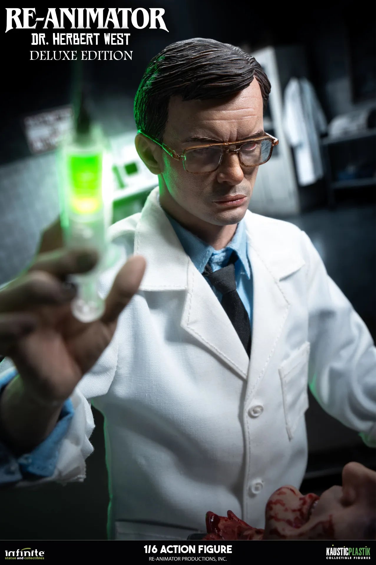 RE-ANIMATOR DOCTOR HERBERT WEST 1/6 ACTION FIGURE DELUXE EDITION