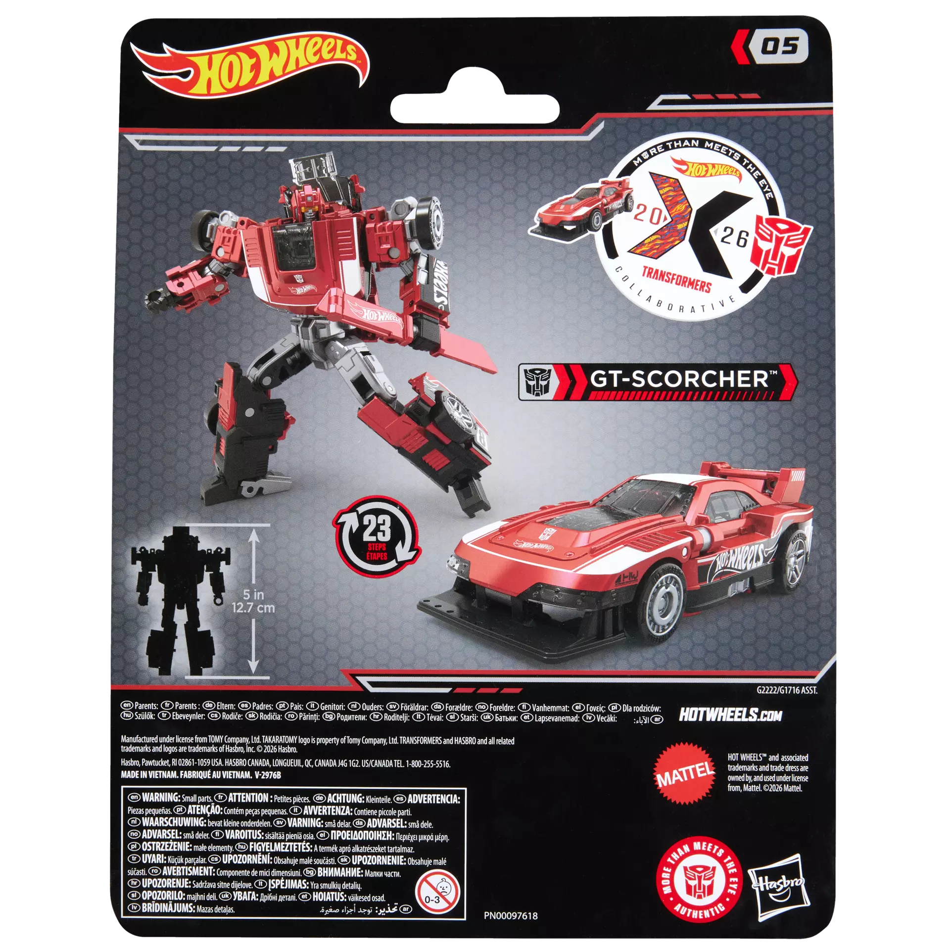 TRANSFORMERS X HOT WHEELS GT-SCORCHER ACTION FIGURE