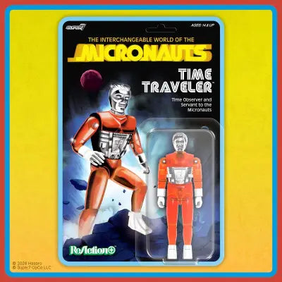 MICRONAUTS WAVE 04 TIME TRAVELER ORANGE TRANSLUCENT REACTION+ FIGURE