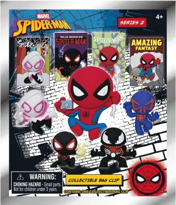 SPIDER MAN CLASSIC S2 BAG CLIP BLIND BOX DISPLAY (24)