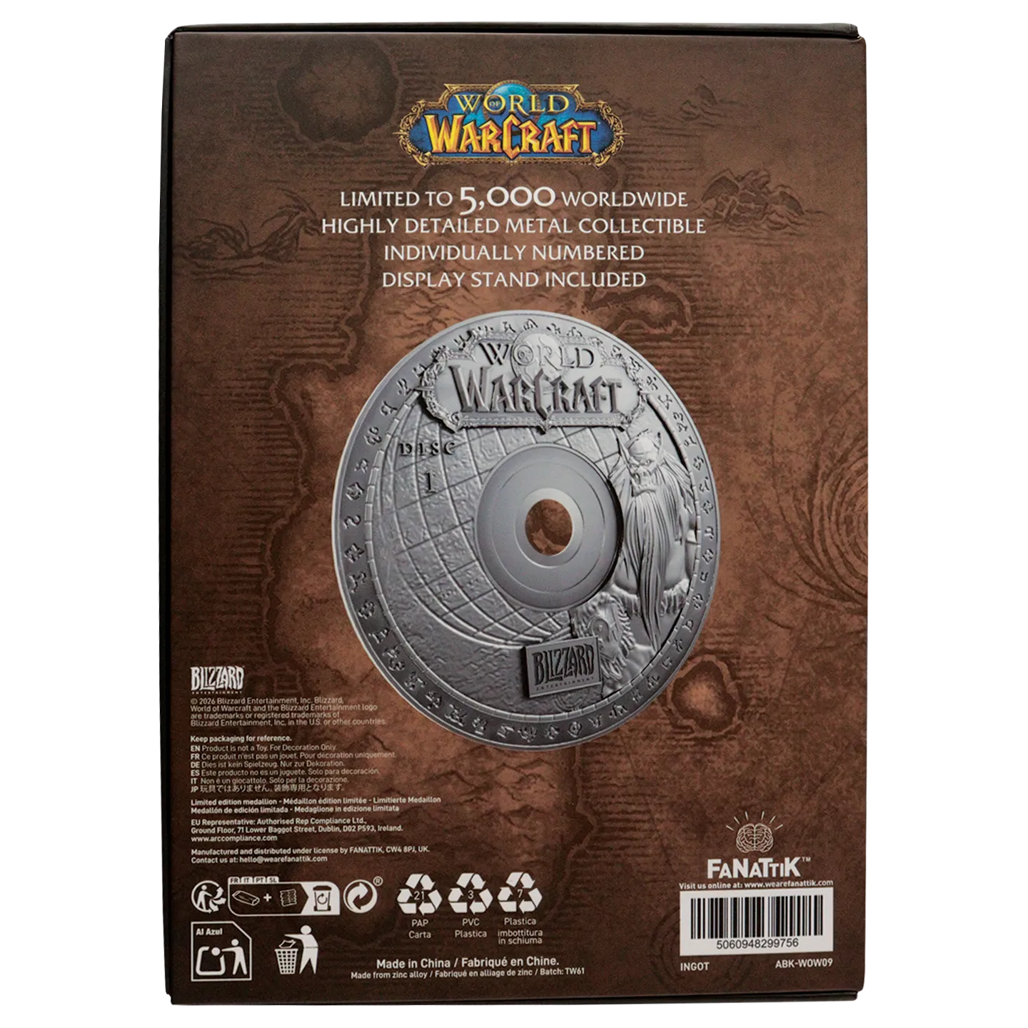 WORLD OF WARCRAFT CD REPLICA