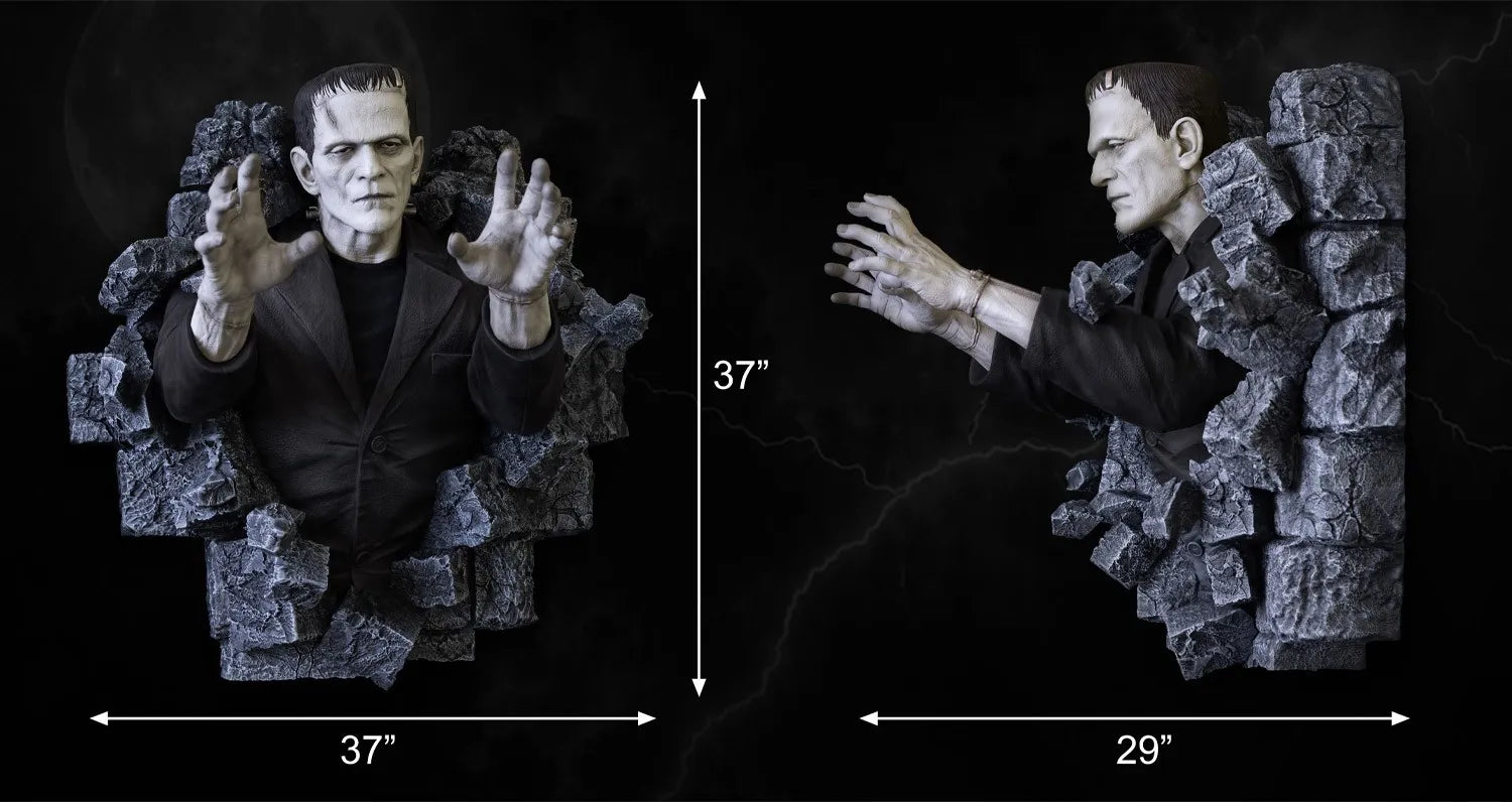 FRANKENSTEIN CLASSIC HORROR EDITION LIFESIZE WALL SCULPTURE