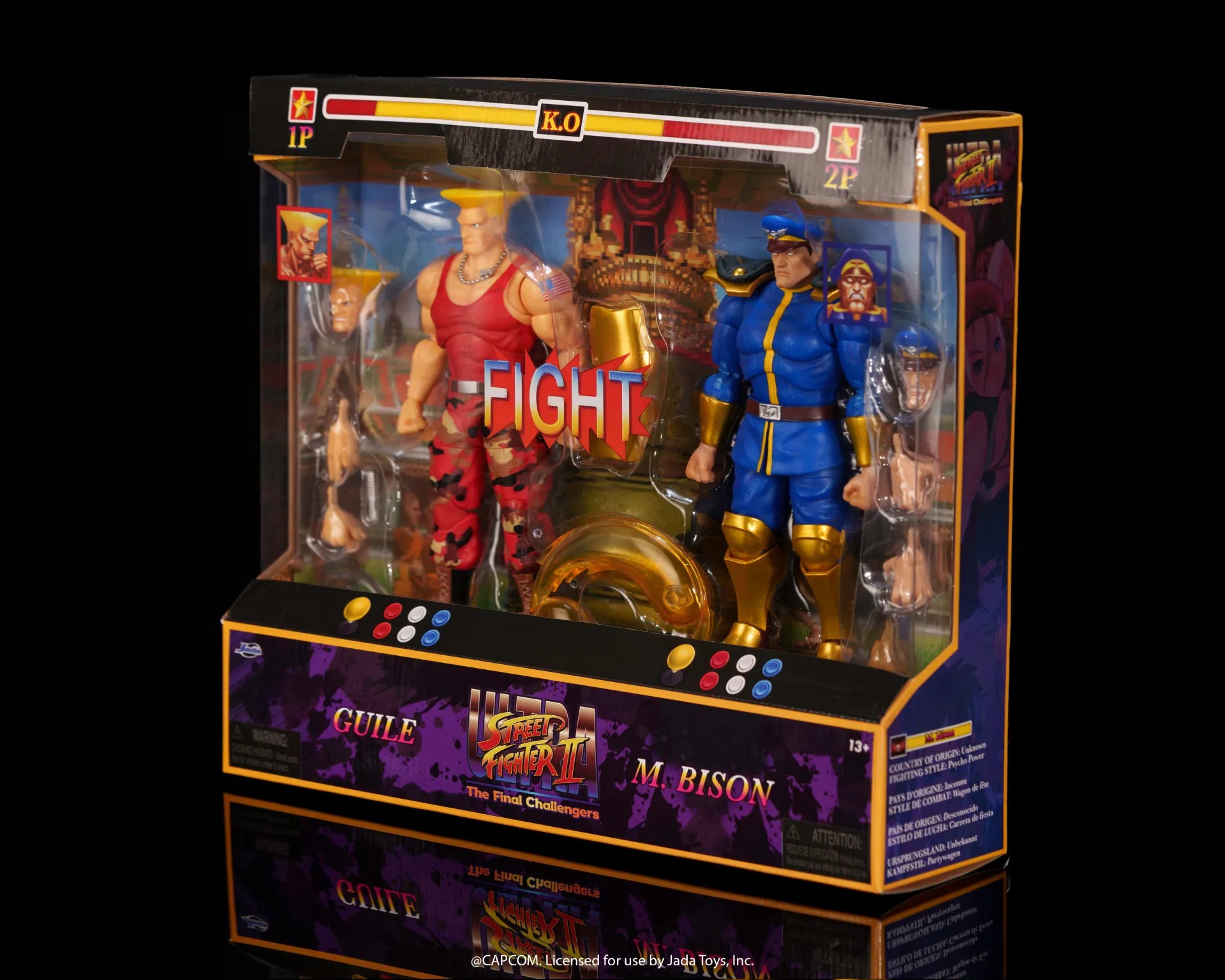 STREET FIGHTER II GUILE VS BISON AF DOUBLE PACK LIMITED EDITION