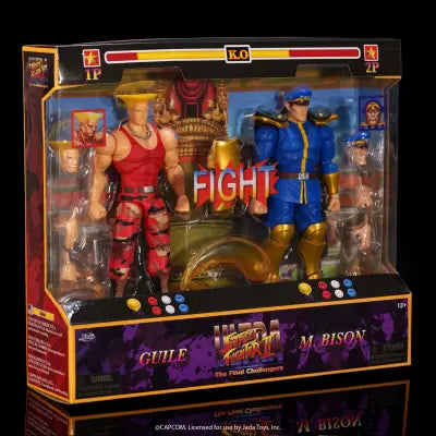STREET FIGHTER II GUILE VS BISON AF DOUBLE PACK LIMITED EDITION