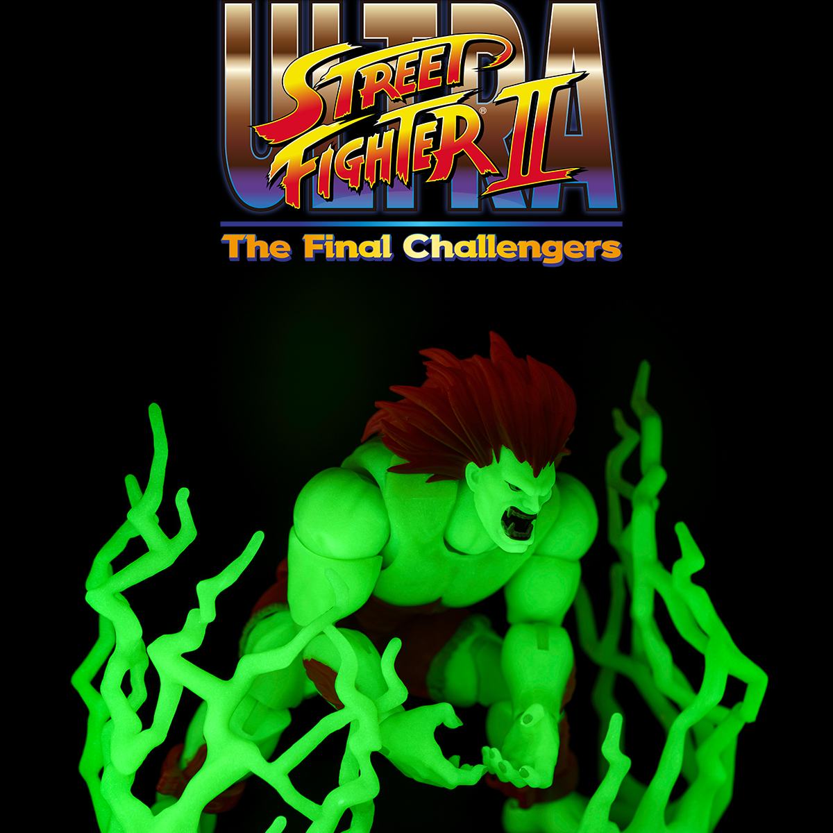 STREET FIGHTER ULTRA II BLANKA PLAYER 2 GLOW IN THE DARK ACTION FIGURE LIMITED EDITION