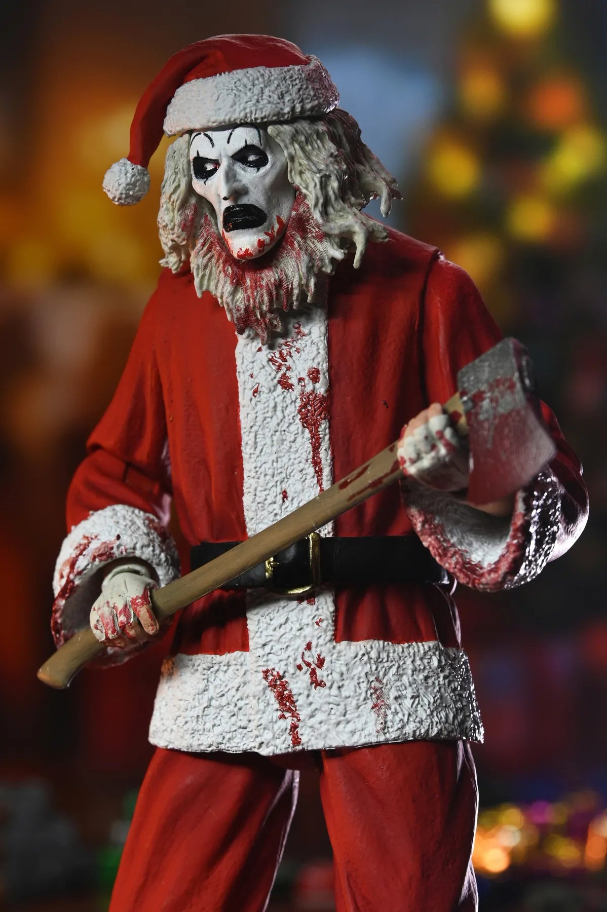 TERRIFIER 3 ART THE CLOWN SANTA SUIT BLOODY ULTIMATE ACTION FIGURE