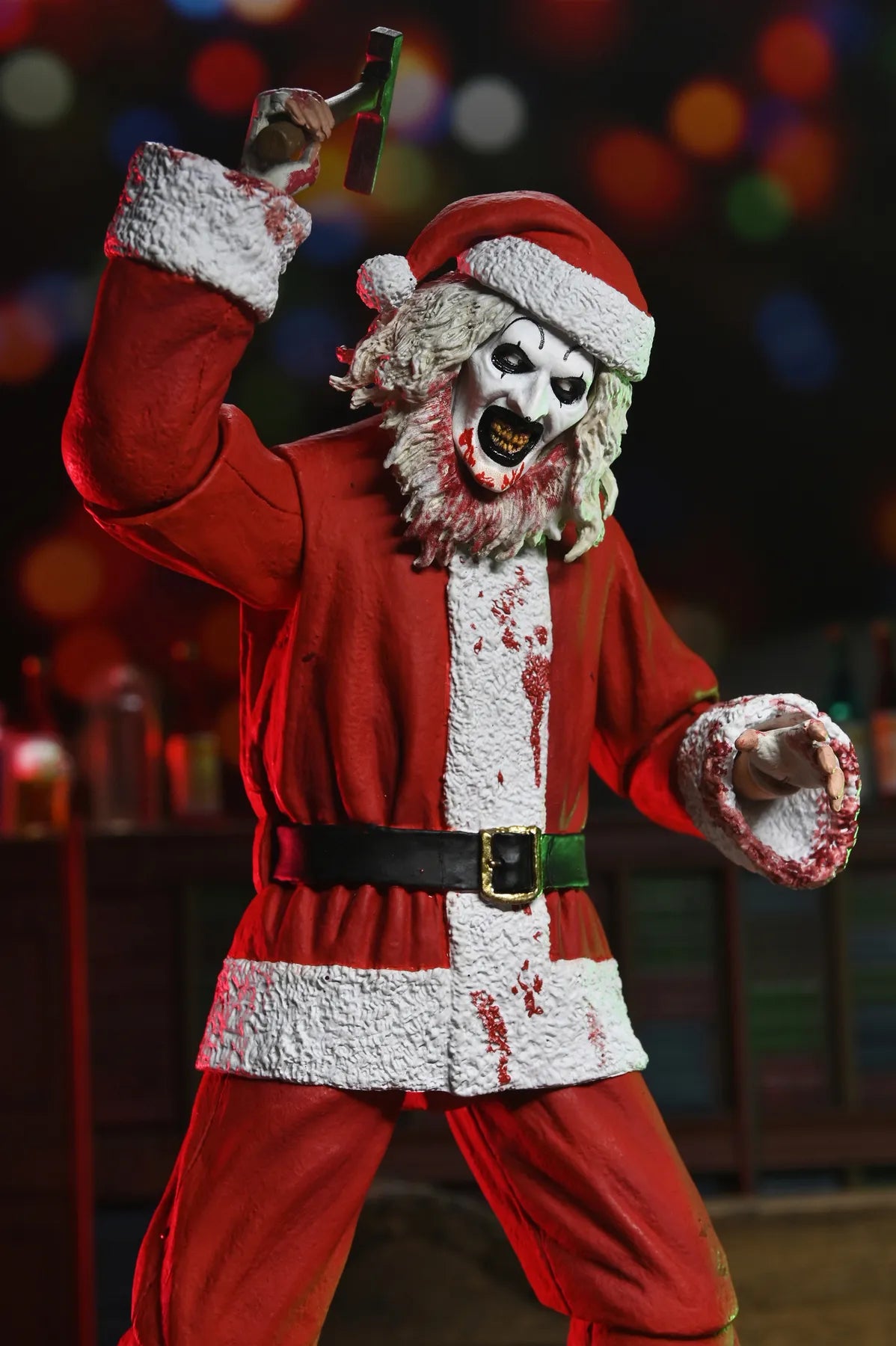 TERRIFIER 3 ART THE CLOWN SANTA SUIT BLOODY ULTIMATE ACTION FIGURE