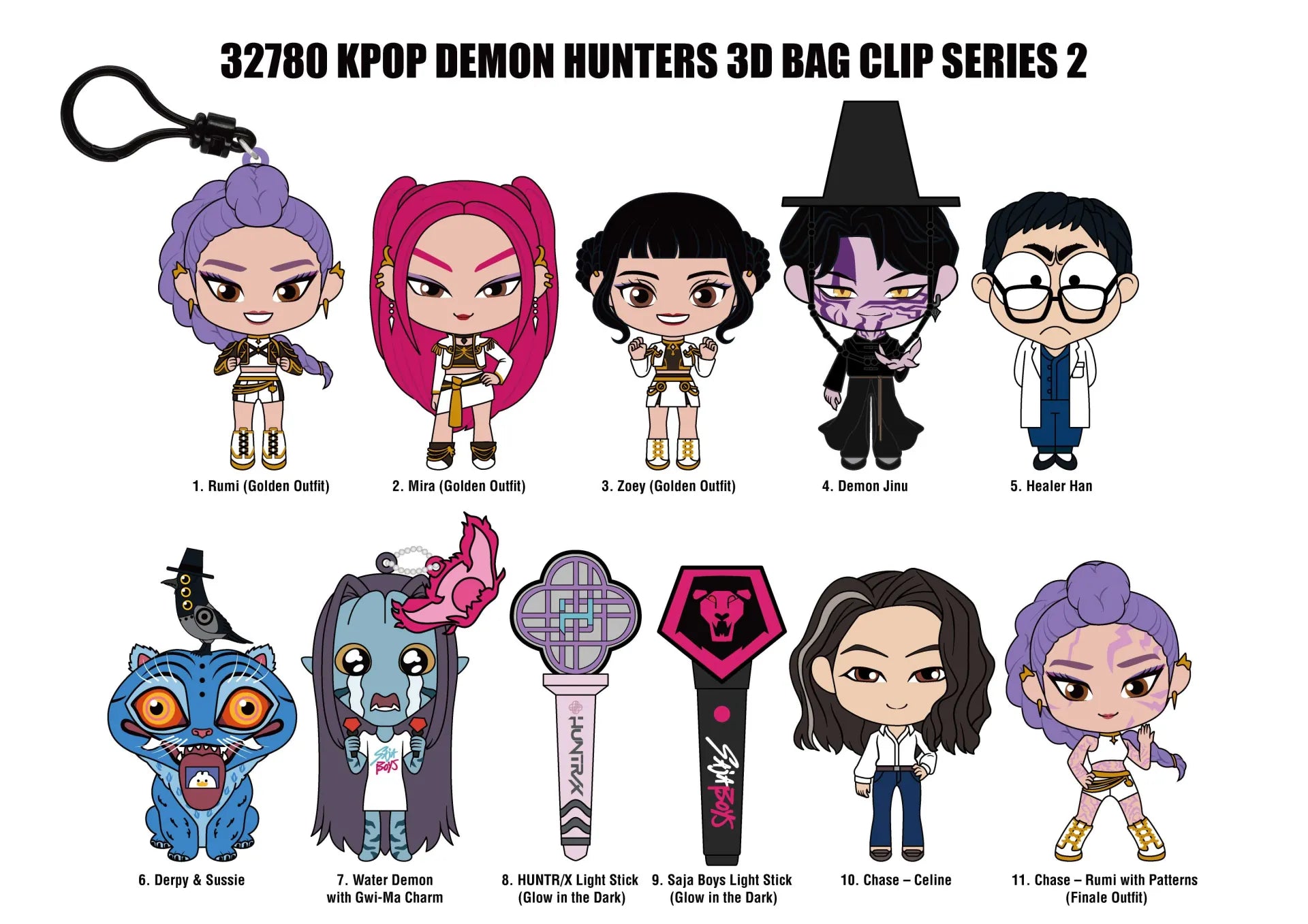 KPOP DEMON HUNTERS S.2 BAG CLIP BLIND BOX DISPLAY(24)